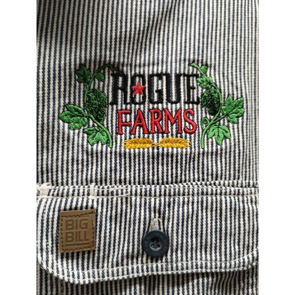 Rogue Farms Men's Size Medium Hopyard Big Bill Workwear Long Sleeve Shirt - Picture 5 of 5